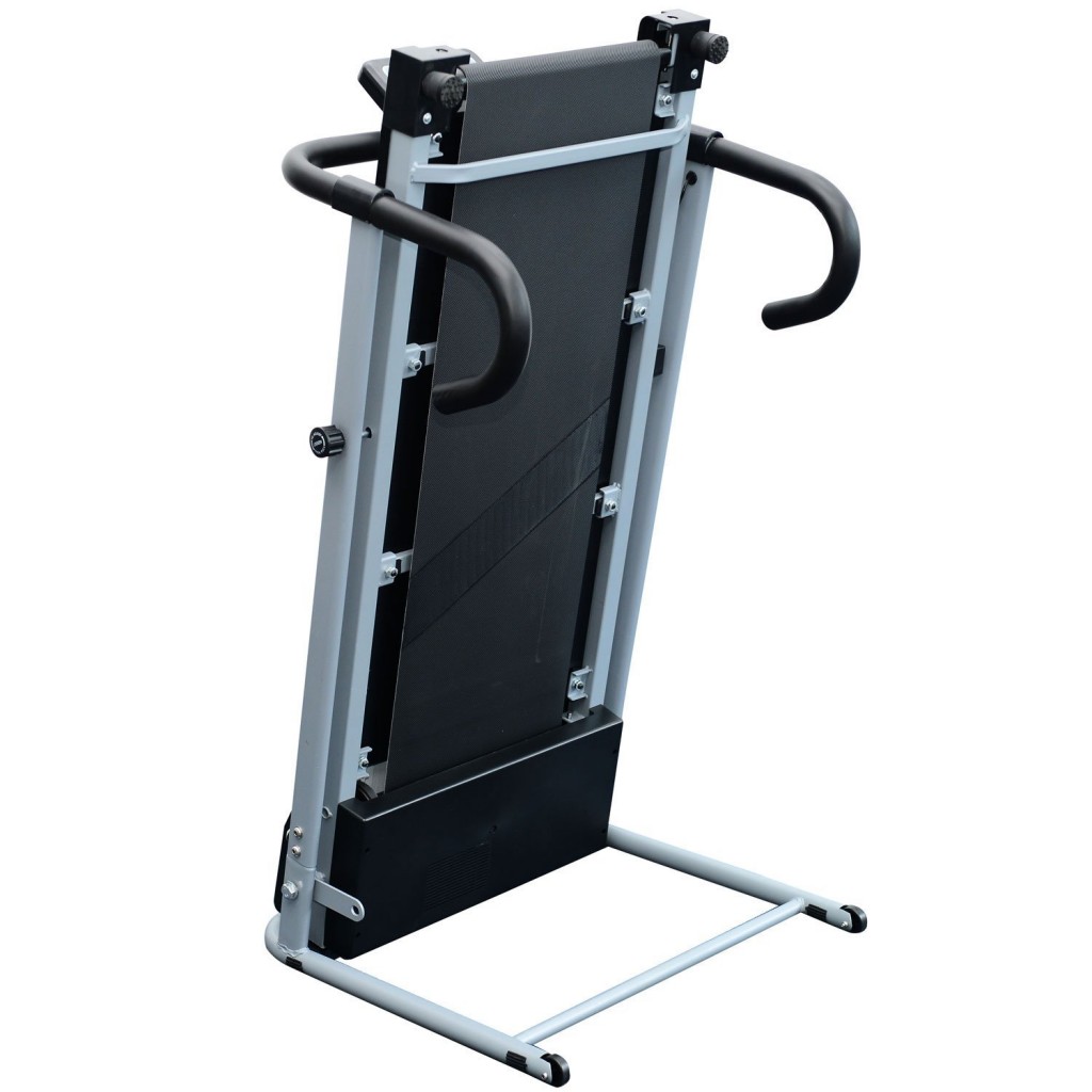 HOMCOM Tapis De Course électrique Pliant 370 W – 1-6 Km/h, écran LCD, Télécommande, 90 Kg Max, Antidérapant, Pour Maison/bureau