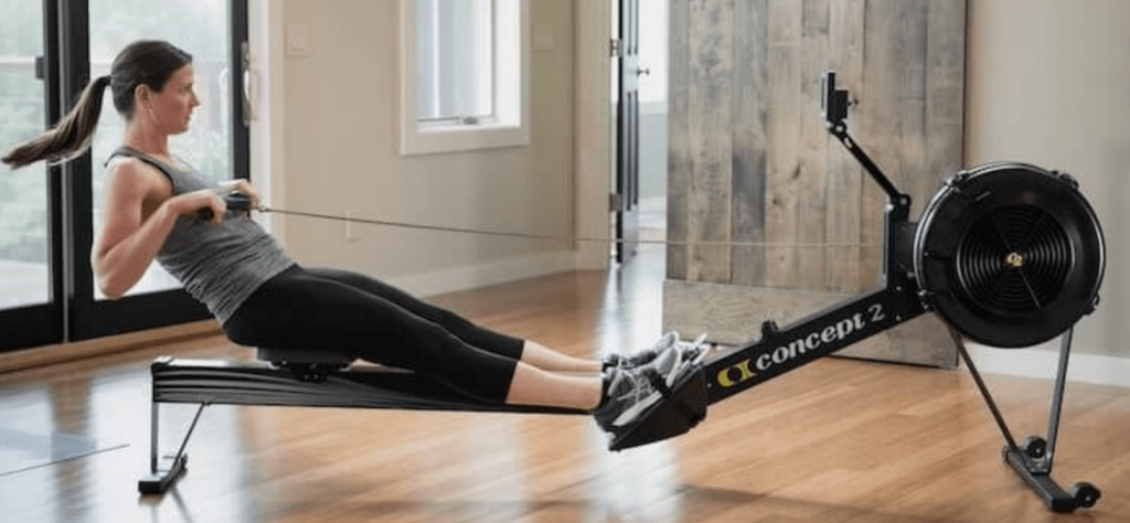 Look sportif avec le Concept2